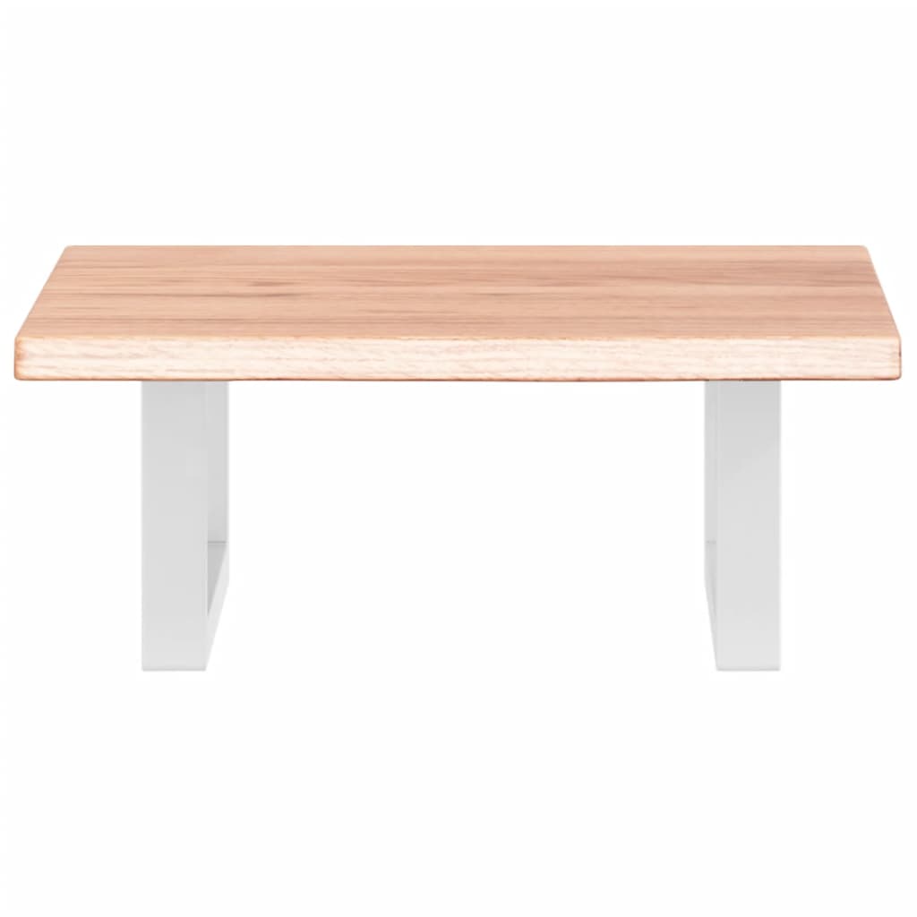 vidaXL Basin Shelf Wall Mounted Steel and Solid Wood Oak