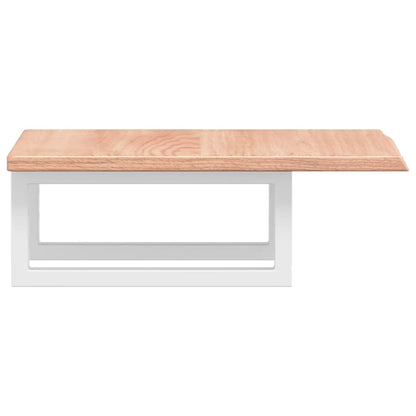 vidaXL Basin Shelf Wall Mounted Steel and Solid Wood Oak