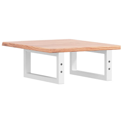 vidaXL Basin Shelf Wall Mounted Steel and Solid Wood Oak