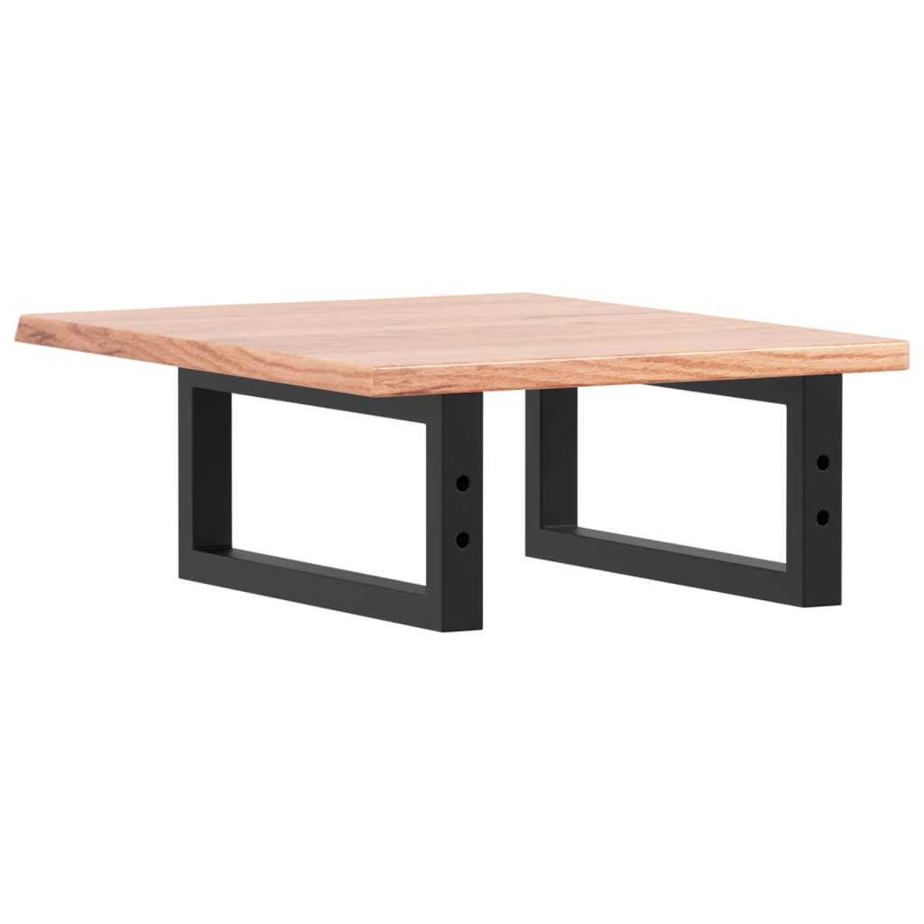 vidaXL Basin Shelf Wall Mounted Steel and Solid Wood Oak