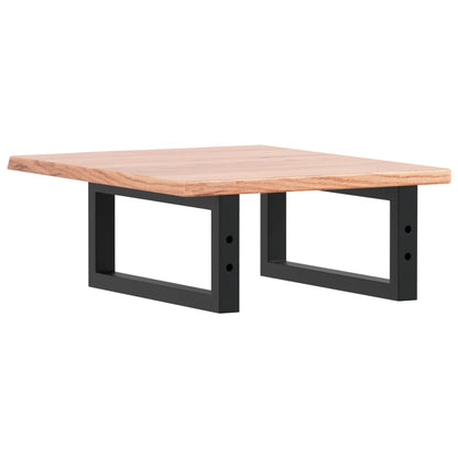 vidaXL Basin Shelf Wall Mounted Steel and Solid Wood Oak