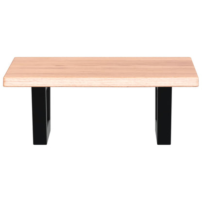 vidaXL Basin Shelf Wall Mounted Steel and Solid Wood Oak