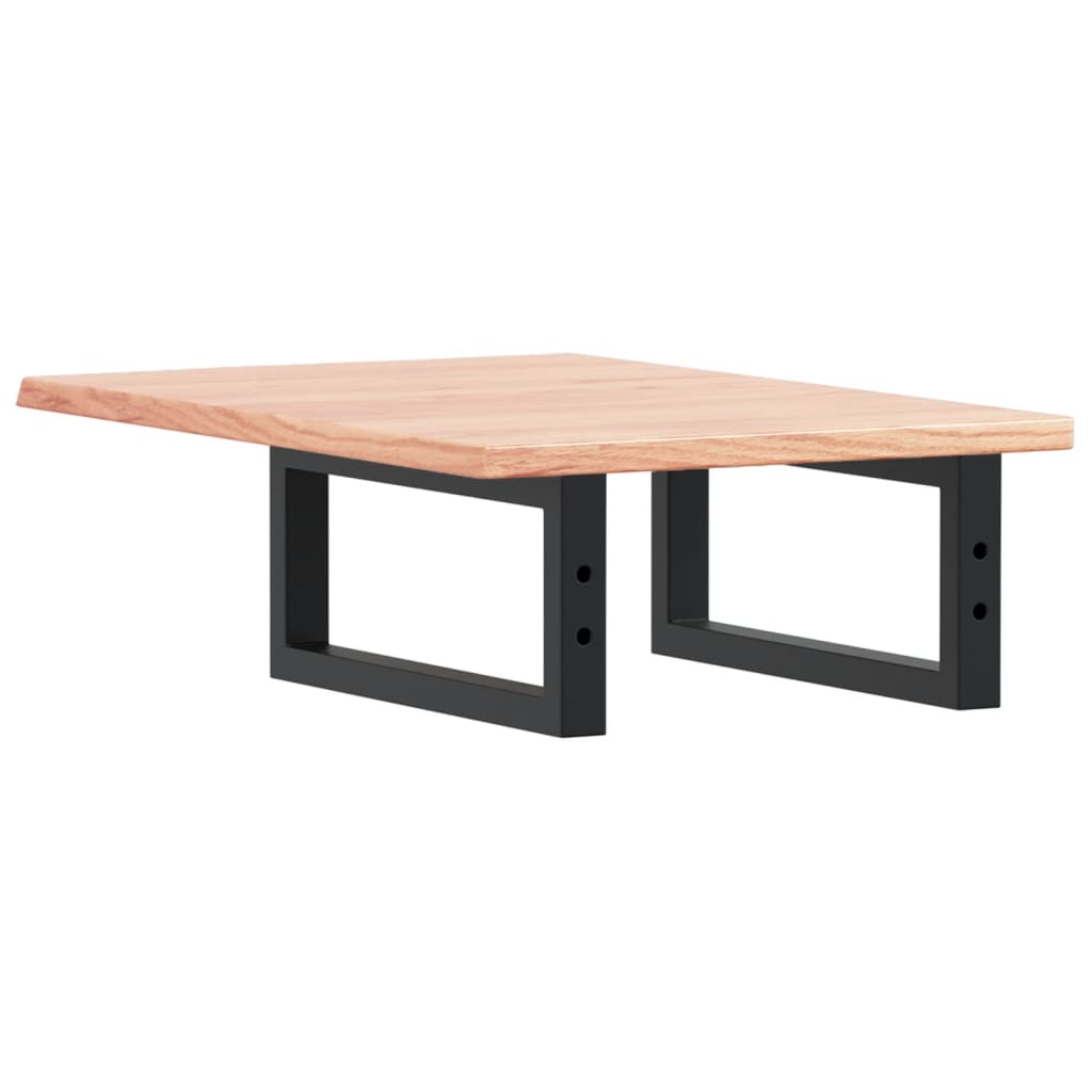 vidaXL Basin Shelf Wall Mounted Steel and Solid Wood Oak