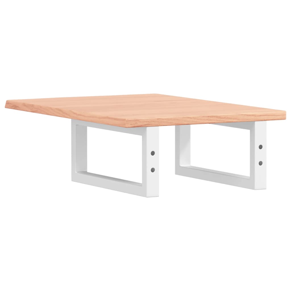 vidaXL Basin Shelf Wall Mounted Steel and Solid Wood Oak