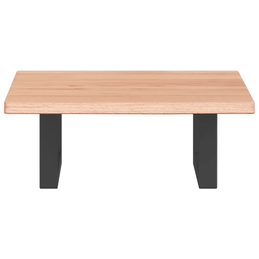 vidaXL Basin Shelf Wall Mounted Steel and Solid Wood Oak