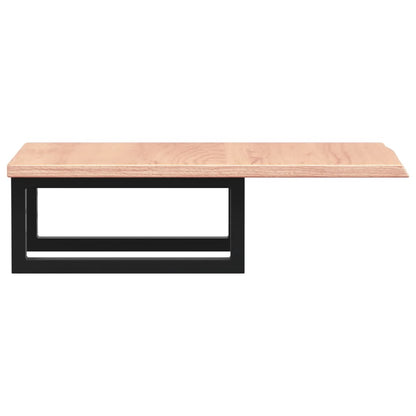 vidaXL Basin Shelf Wall Mounted Steel and Solid Wood Oak
