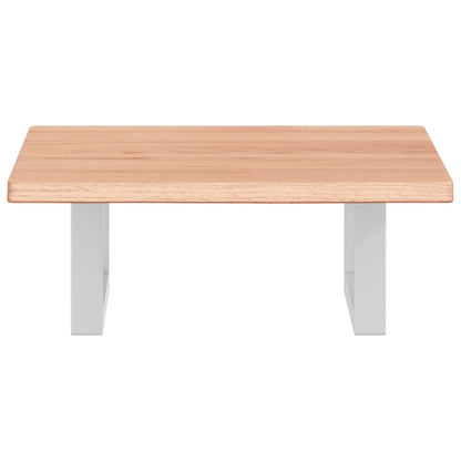 vidaXL Basin Shelf Wall Mounted Steel and Solid Wood Oak