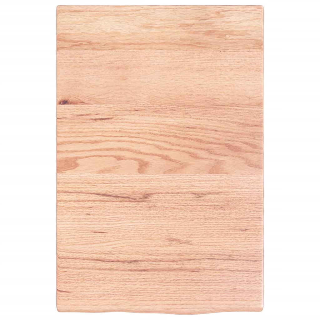 vidaXL Basin Shelf Wall Mounted Steel and Solid Wood Oak