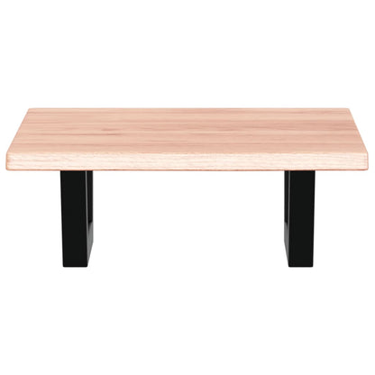 vidaXL Basin Shelf Wall Mounted Steel and Solid Wood Oak