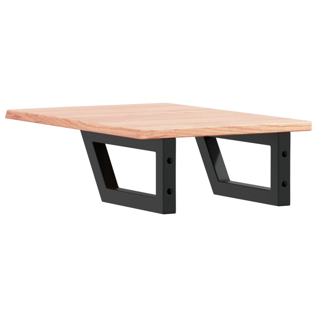 vidaXL Basin Shelf Wall Mounted Steel and Solid Wood Oak