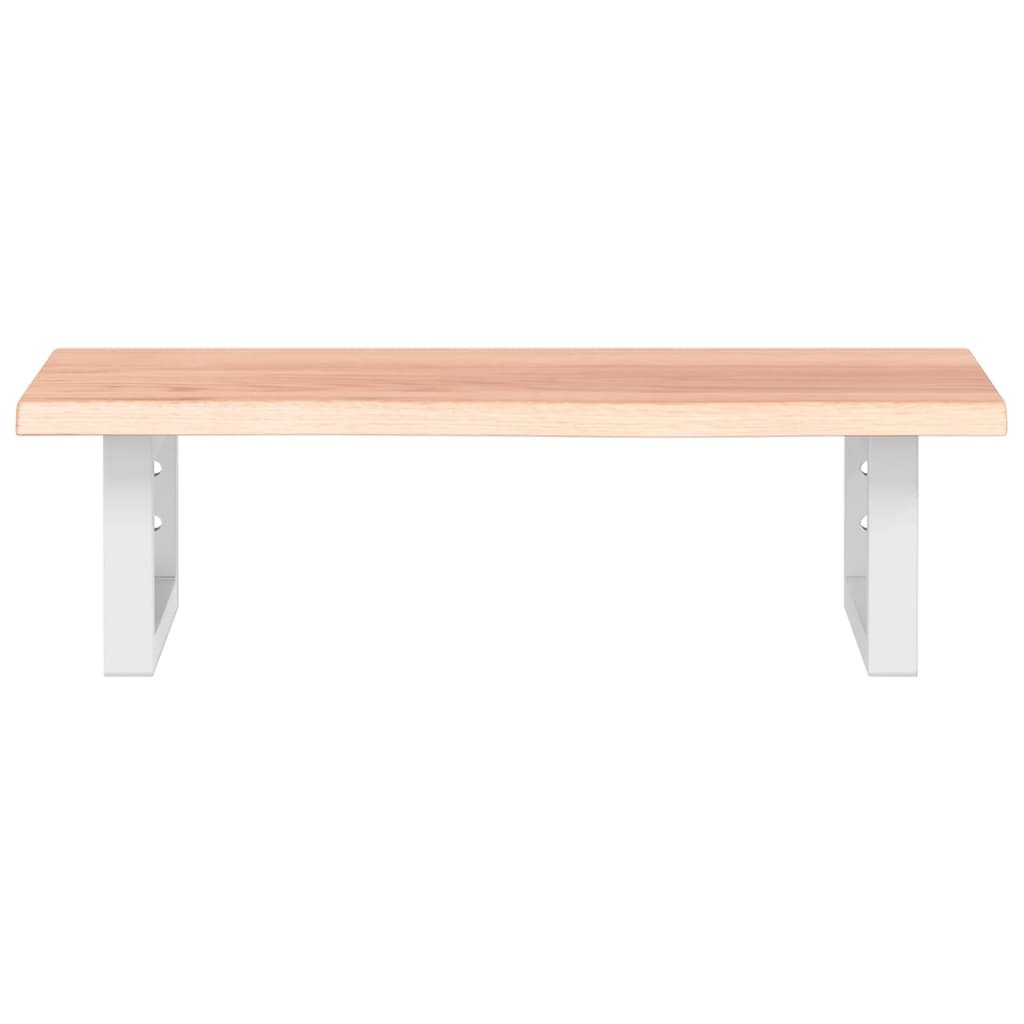 vidaXL Basin Shelf Wall Mounted Steel and Solid Wood Oak