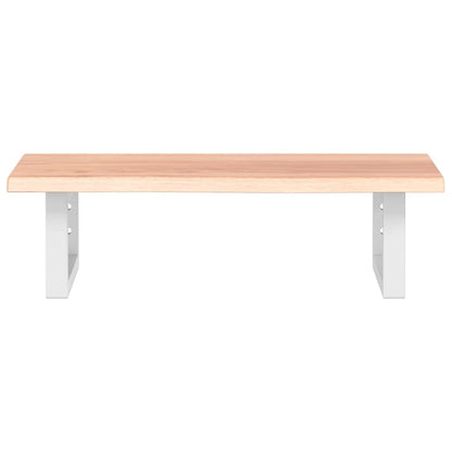 vidaXL Basin Shelf Wall Mounted Steel and Solid Wood Oak