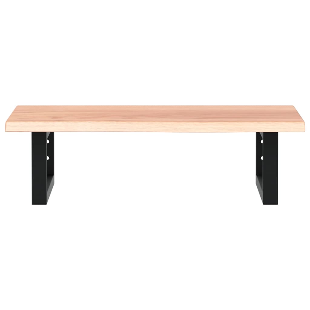 vidaXL Basin Shelf Wall Mounted Steel and Solid Wood Oak