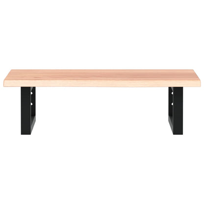 vidaXL Basin Shelf Wall Mounted Steel and Solid Wood Oak