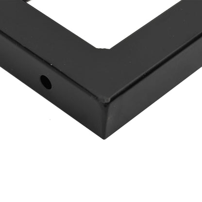vidaXL Basin Shelf Wall Mounted Steel and Solid Wood Oak