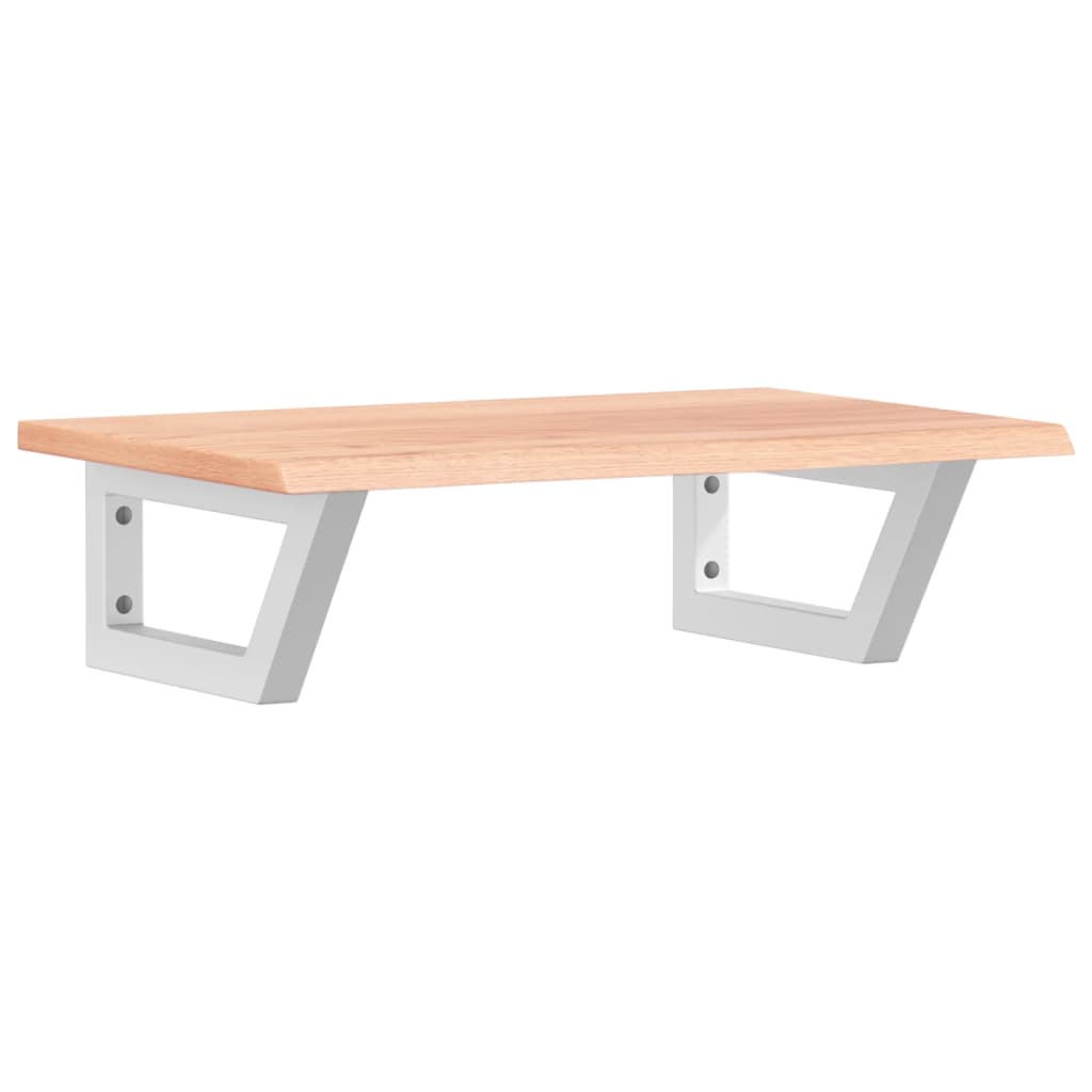 vidaXL Basin Shelf Wall Mounted Steel and Solid Wood Oak
