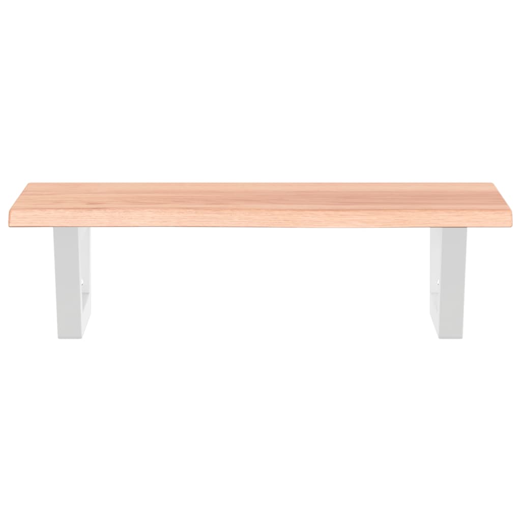 vidaXL Basin Shelf Wall Mounted Steel and Solid Wood Oak