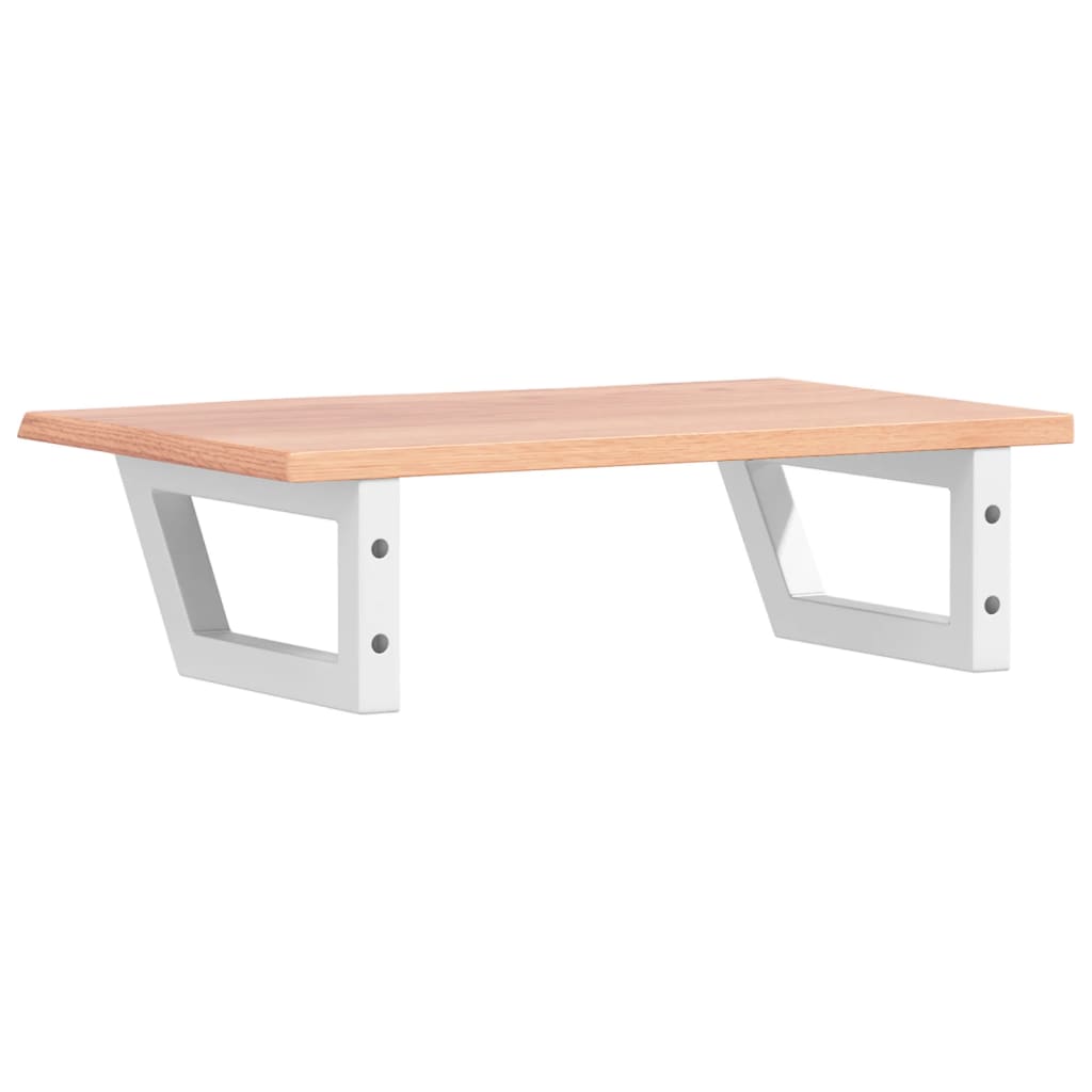 vidaXL Basin Shelf Wall Mounted Steel and Solid Wood Oak