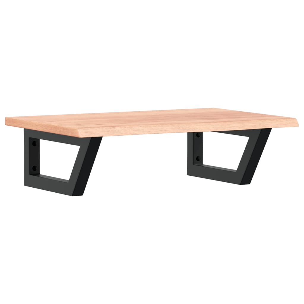 vidaXL Basin Shelf Wall Mounted Steel and Solid Wood Oak
