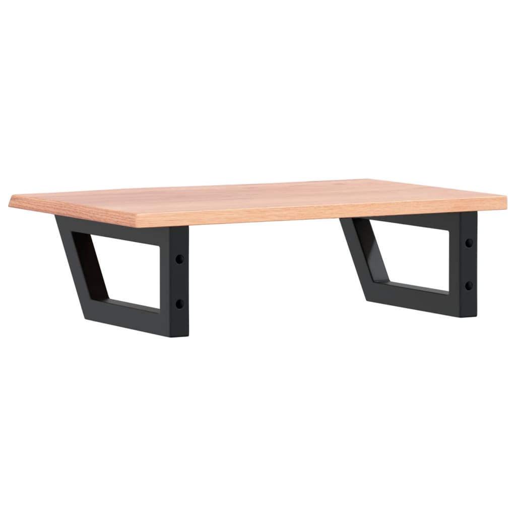 vidaXL Basin Shelf Wall Mounted Steel and Solid Wood Oak