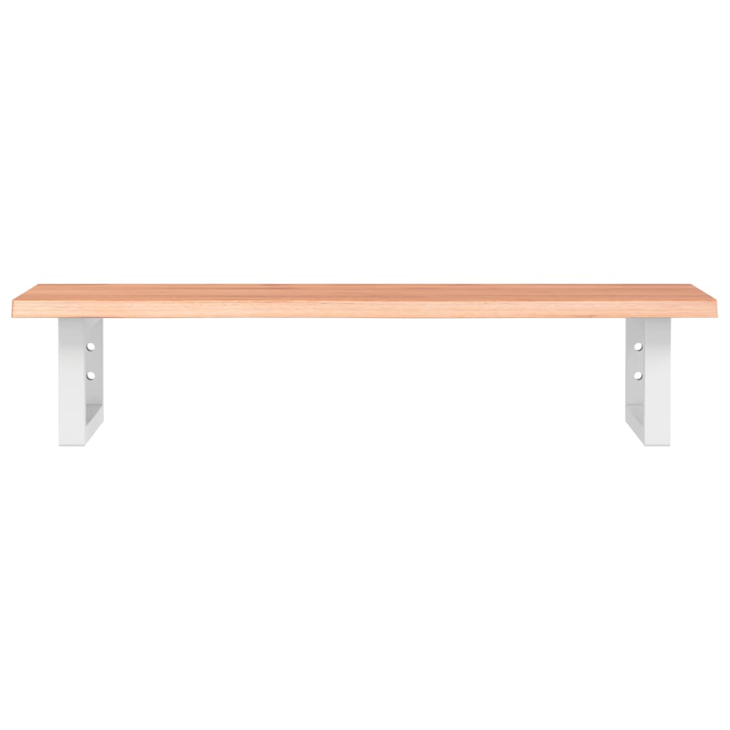 vidaXL Basin Shelf Wall Mounted Steel and Solid Wood Oak