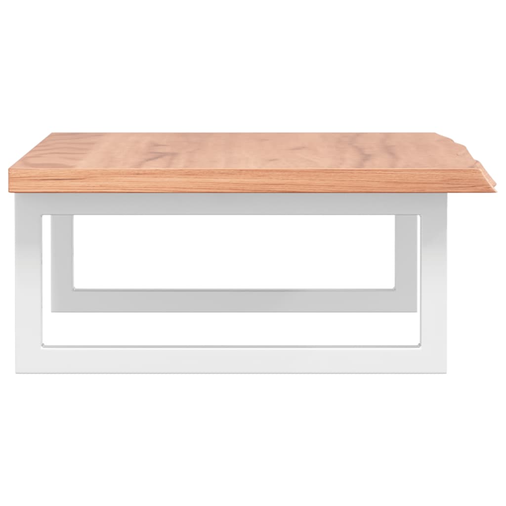 vidaXL Basin Shelf Wall Mounted Steel and Solid Wood Oak
