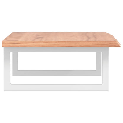vidaXL Basin Shelf Wall Mounted Steel and Solid Wood Oak