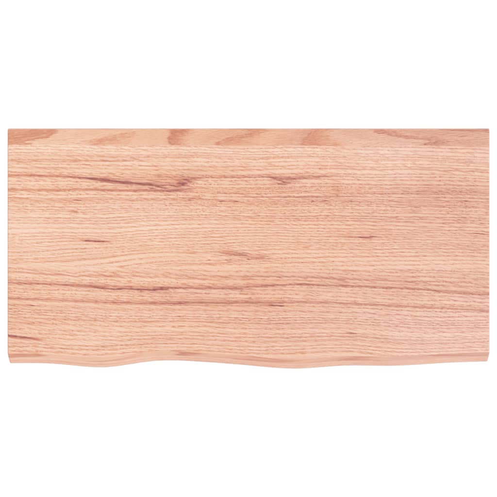 vidaXL Basin Shelf Wall Mounted Steel and Solid Wood Oak