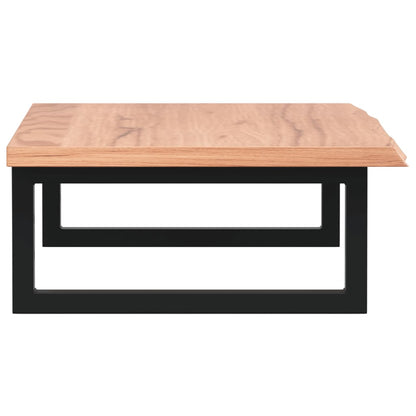 vidaXL Basin Shelf Wall Mounted Steel and Solid Wood Oak