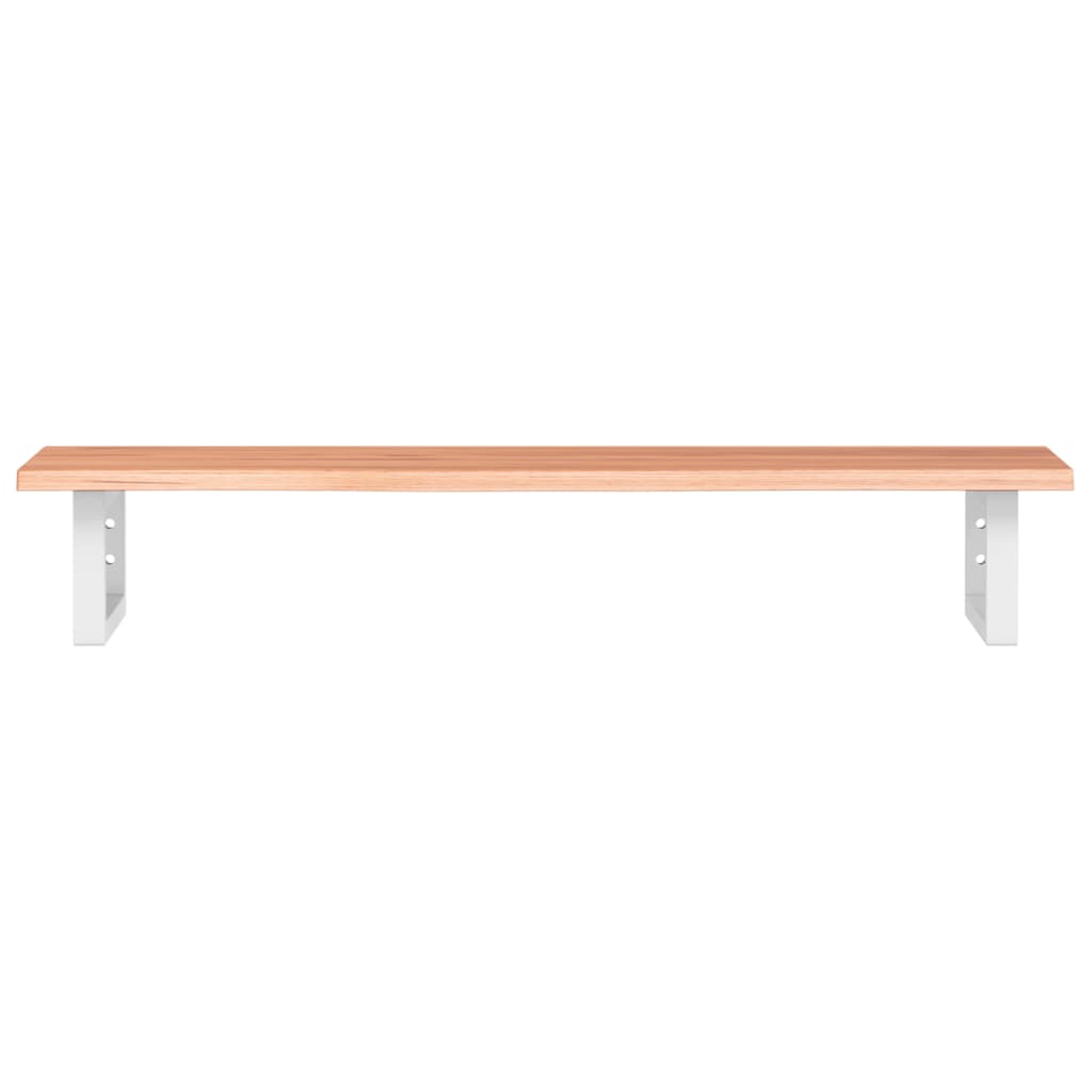 vidaXL Basin Shelf Wall Mounted Steel and Solid Wood Oak