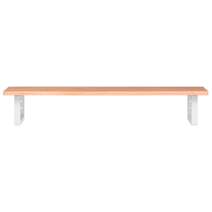 vidaXL Basin Shelf Wall Mounted Steel and Solid Wood Oak