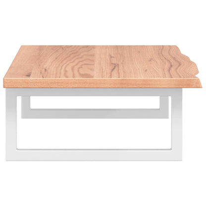 vidaXL Basin Shelf Wall Mounted Steel and Solid Wood Oak