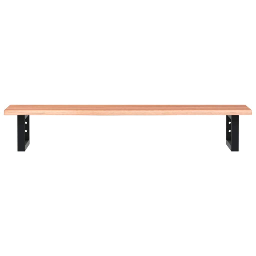 vidaXL Basin Shelf Wall Mounted Steel and Solid Wood Oak