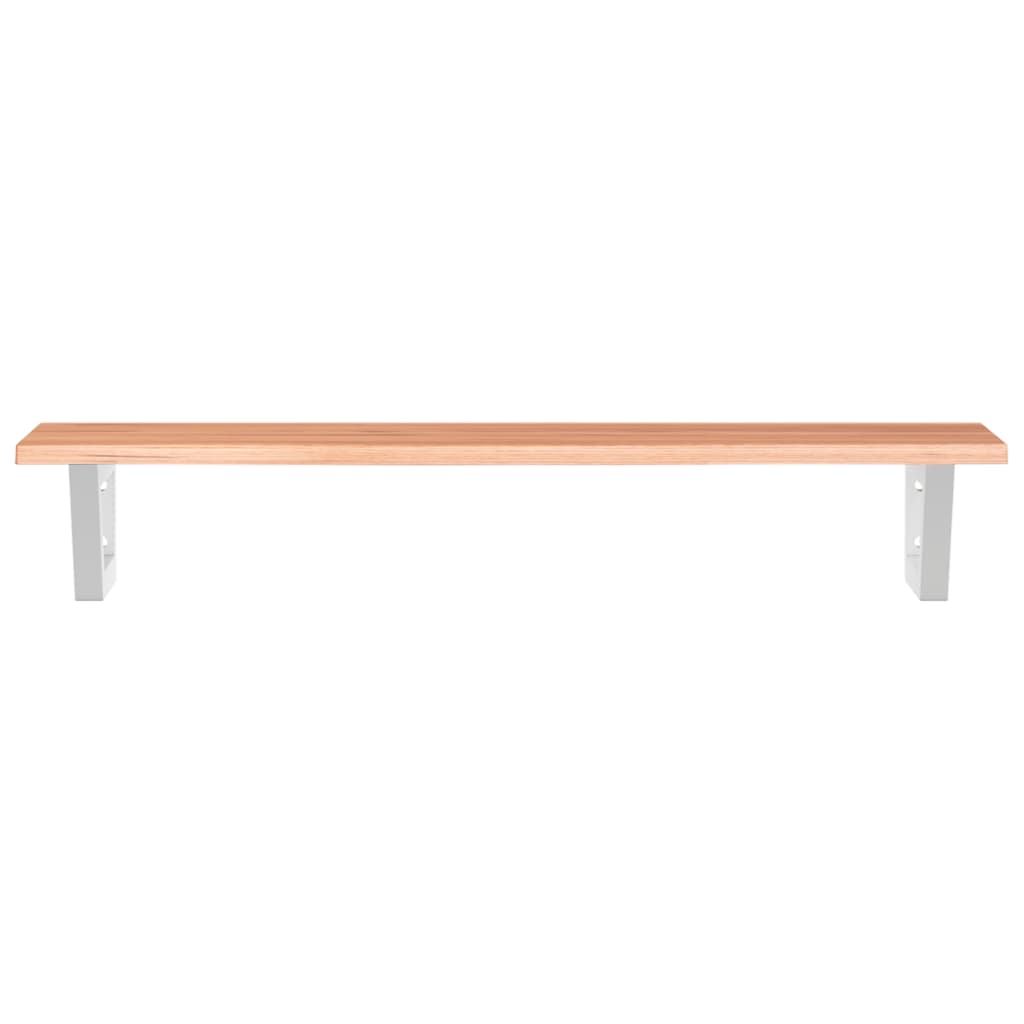 vidaXL Basin Shelf Wall Mounted Steel and Solid Wood Oak