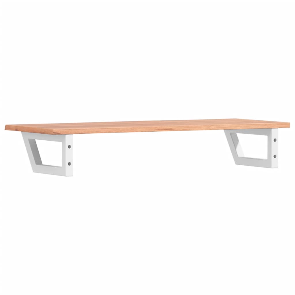 vidaXL Basin Shelf Wall Mounted Steel and Solid Wood Oak