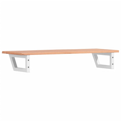 vidaXL Basin Shelf Wall Mounted Steel and Solid Wood Oak