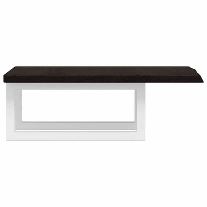 vidaXL Basin Shelf Wall Mounted Steel and Solid Wood Oak