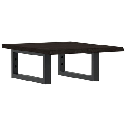 vidaXL Basin Shelf Wall Mounted Steel and Solid Wood Oak