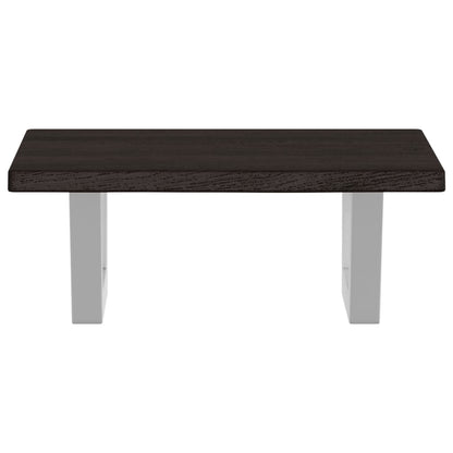 vidaXL Basin Shelf Wall Mounted Steel and Solid Wood Oak