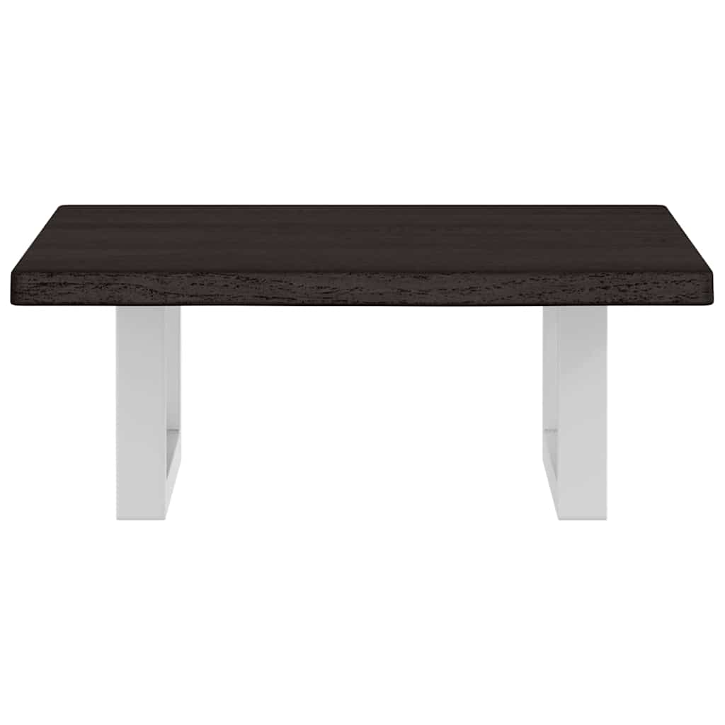 vidaXL Basin Shelf Wall Mounted Steel and Solid Wood Oak