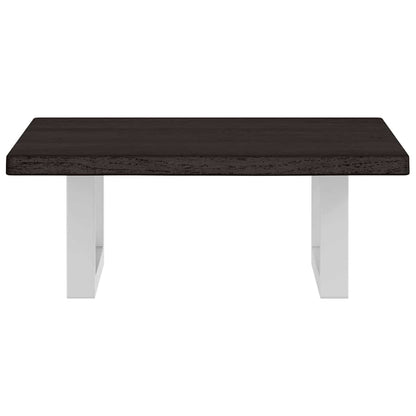 vidaXL Basin Shelf Wall Mounted Steel and Solid Wood Oak
