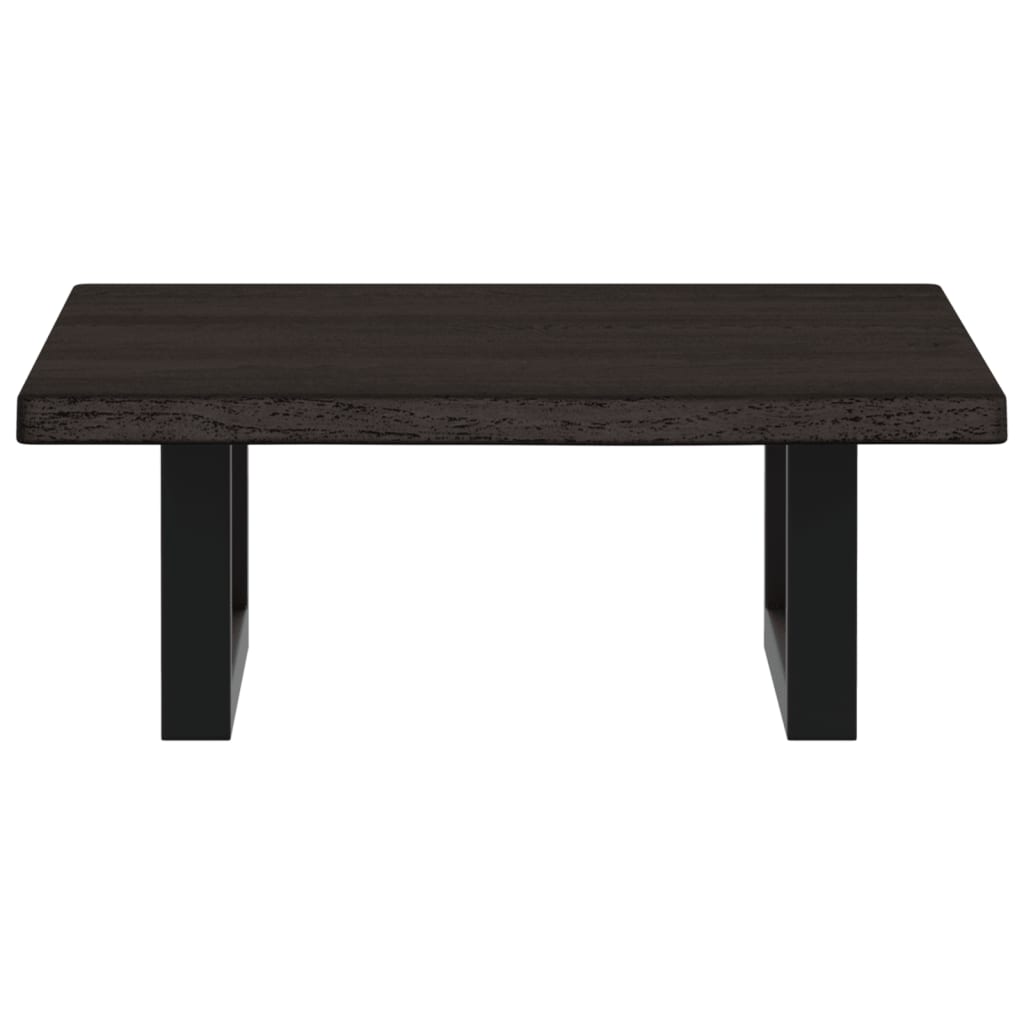 vidaXL Basin Shelf Wall Mounted Steel and Solid Wood Oak