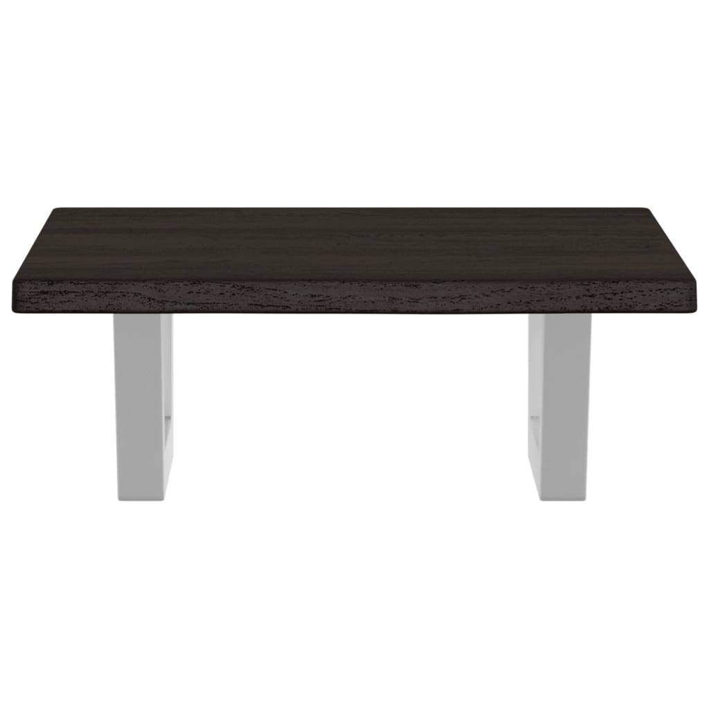 vidaXL Basin Shelf Wall Mounted Steel and Solid Wood Oak