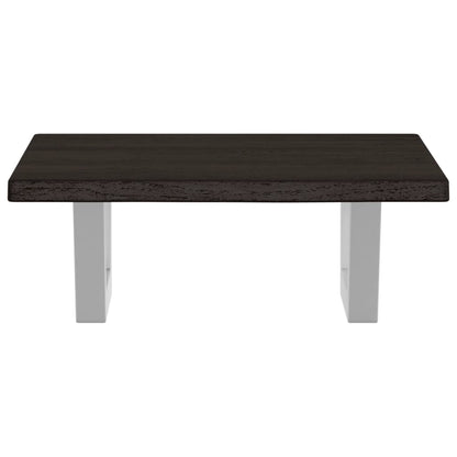 vidaXL Basin Shelf Wall Mounted Steel and Solid Wood Oak