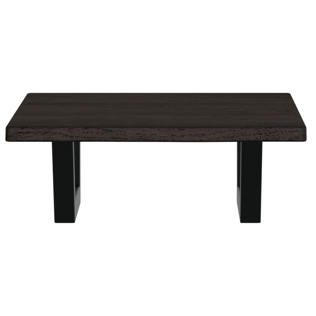 vidaXL Basin Shelf Wall Mounted Steel and Solid Wood Oak