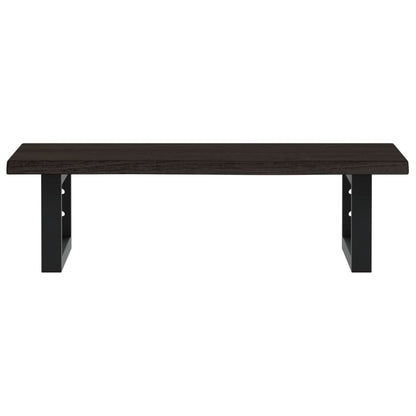 vidaXL Basin Shelf Wall Mounted Steel and Solid Wood Oak