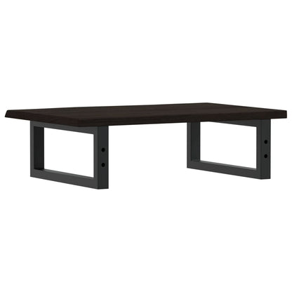 vidaXL Basin Shelf Wall Mounted Steel and Solid Wood Oak