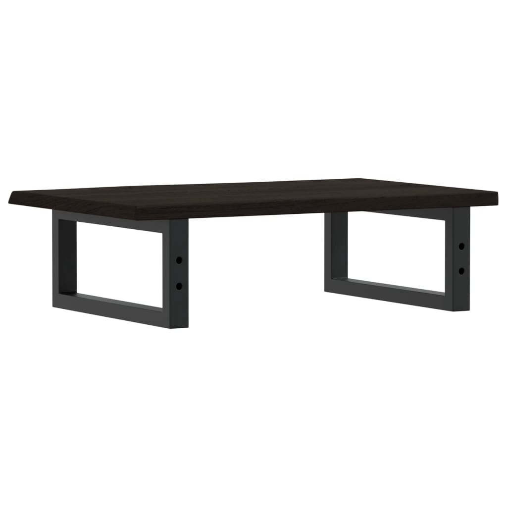 vidaXL Basin Shelf Wall Mounted Steel and Solid Wood Oak