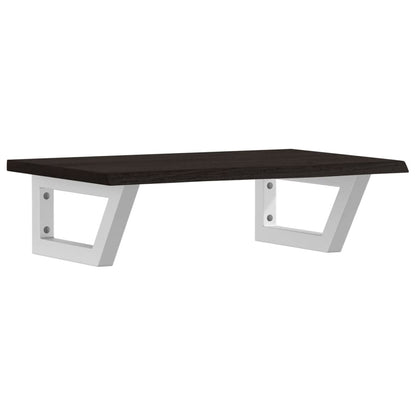 vidaXL Basin Shelf Wall Mounted Steel and Solid Wood Oak