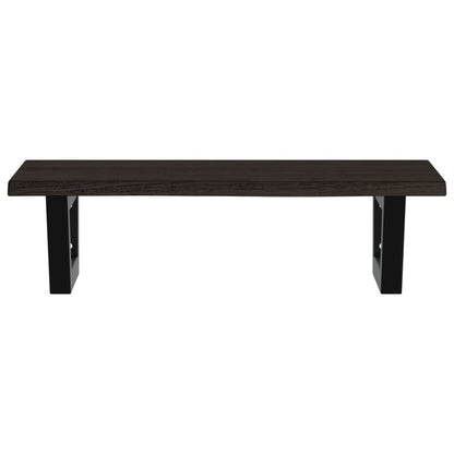 vidaXL Basin Shelf Wall Mounted Steel and Solid Wood Oak